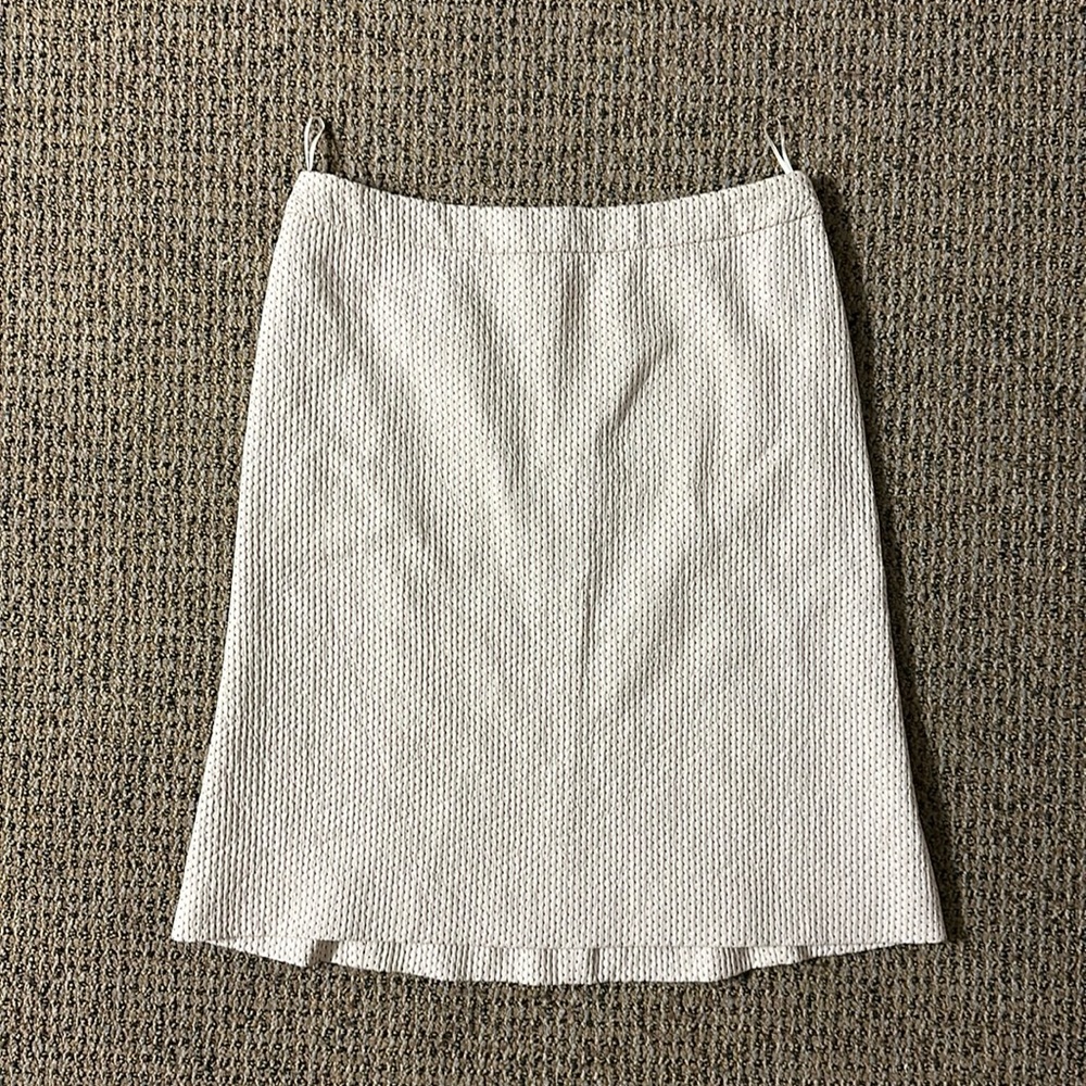 MOSCHINO white and red dotted skirt